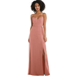 AfterSix Tie-Back Cutout Maxi Dress with Front Slit Size 6
